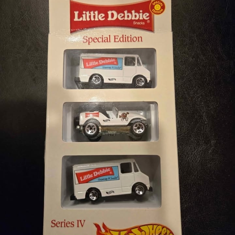 Vintage Hot Wheels Special Edition Little Debbie Hot Wheels die cast set.